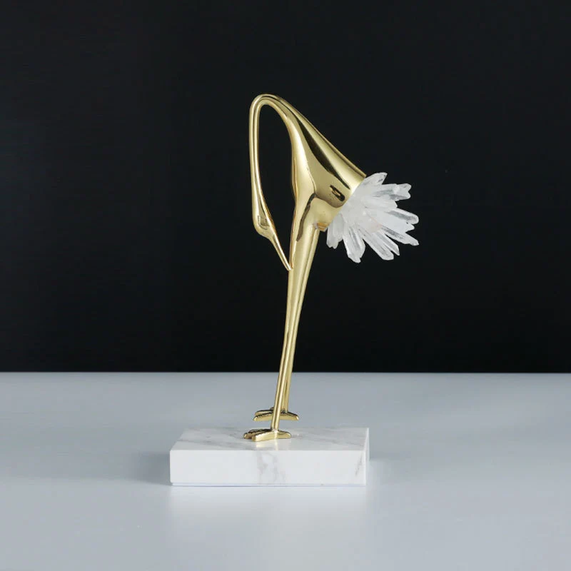 Elegante dekorative Vogelskulptur