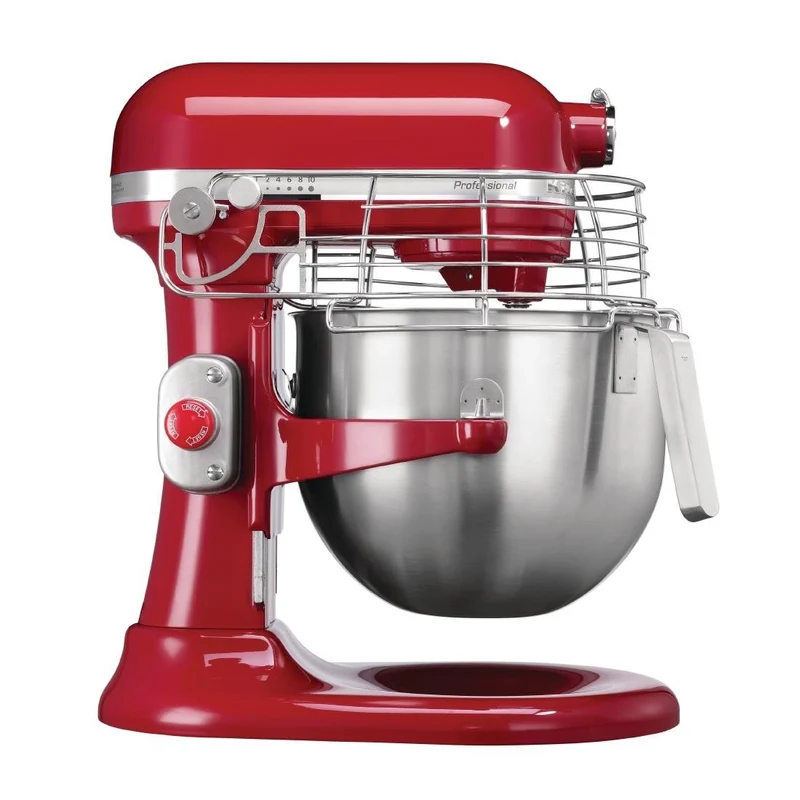 Profesionalni kuhinjski mešalnik rdeč 6,9L 500W | KitchenAid 5KSM7990XEER | Kovinski zobniki | Skleda z J-ročajem
