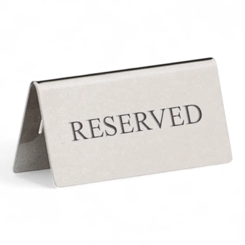 1 Stück Hepp Reservierschild englisch