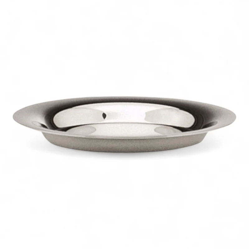 1 Stück Hepp Flaschen-Gläserteller versilbert 14 cm