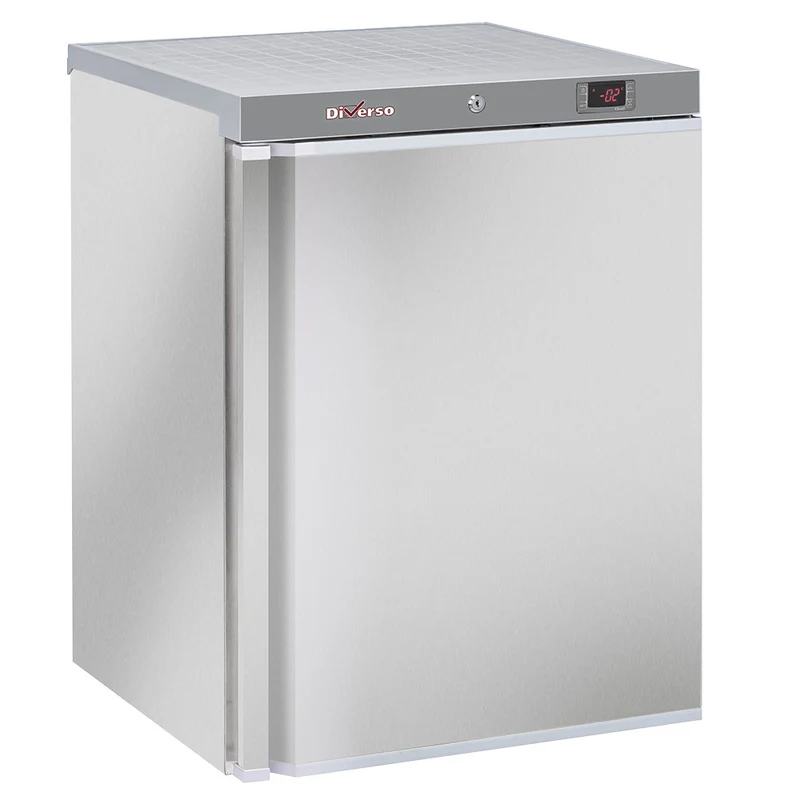 Gastro-Kühlschrank Edelstahl , 200L Umluftkühlung, WR-PV20-XP