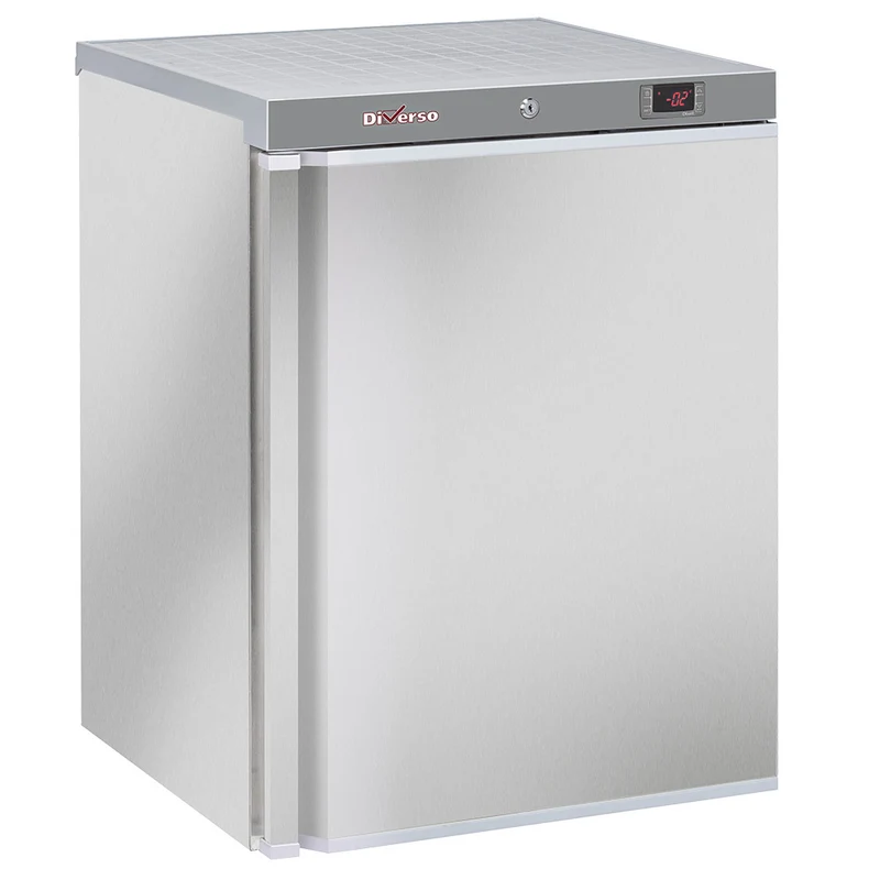 Profi Gastro-Gefrierschrank , 200 Liter , Edelstahl , Unterbaufähig, WR-NS20-XN