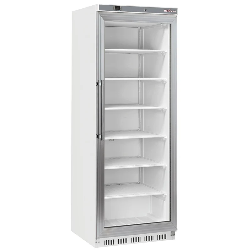 Profi Tiefkühlschrank mit Glastür , 400 L , Stille Kühlung, WR-NG41-LV