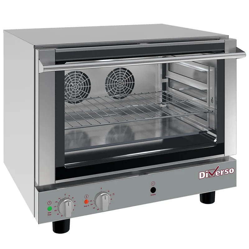 Profi Heißluftofen 4x 600x400 mm mit Beschwadung , 230V Anschluss, WR-B64U-3C