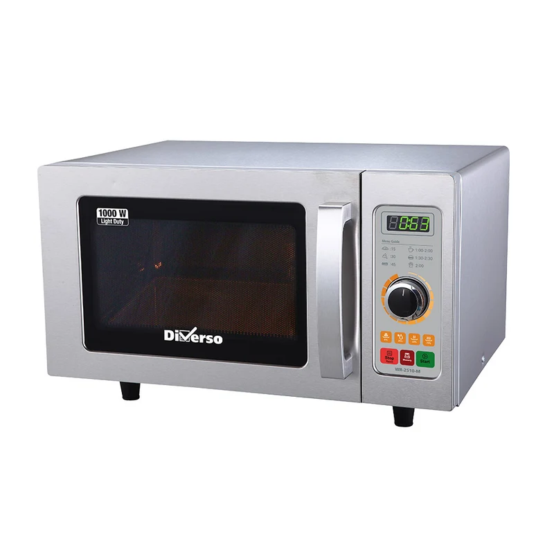 Profi-Mikrowelle 1000W , 25 Liter Garraum aus Edelstahl, WR-2510-M