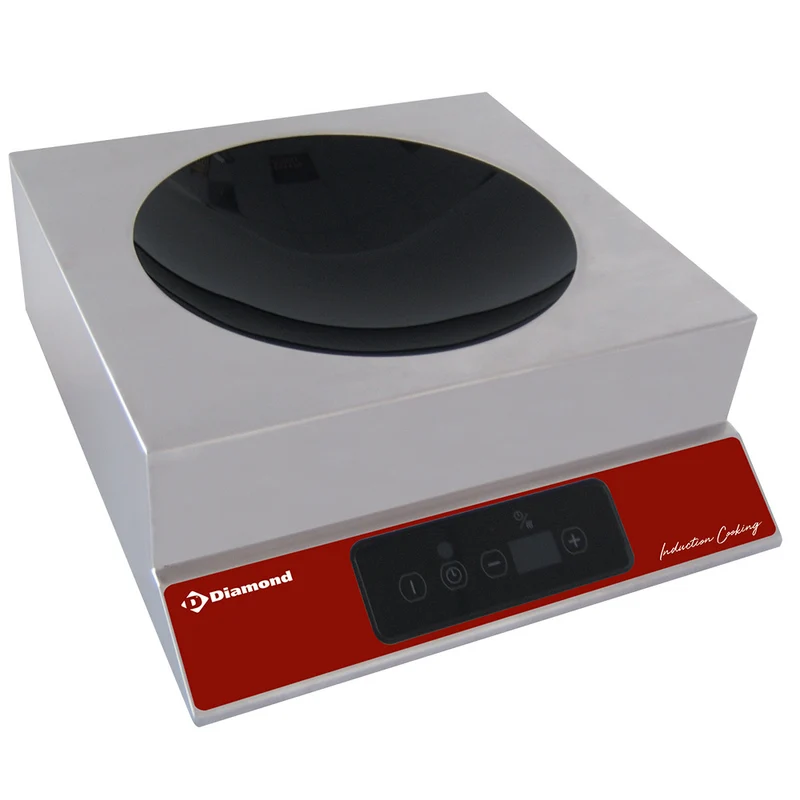 Profi Induktions-Wok 3,5 kW , Tischgerät mit Touch-Bedienung, WOKI-35/DH