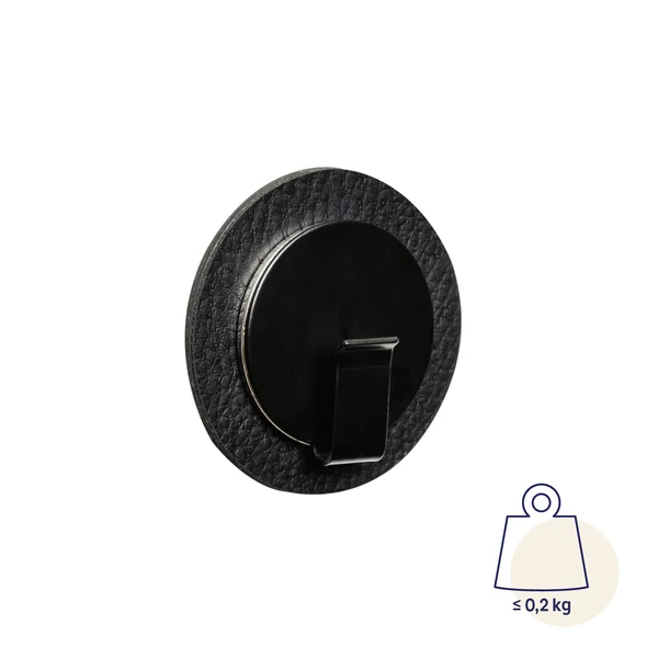 Magnet-Haken CLEVER – Schwarz Ø 65 mm