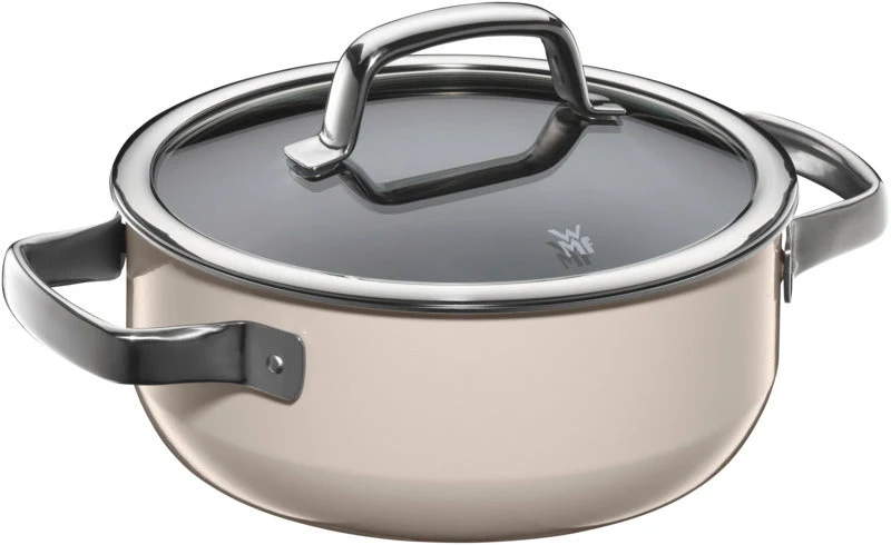 WMF Bratentopf Fusiontec Min,20cm,Macadamia – Cromargan® Edelstahl 18/10, poliert