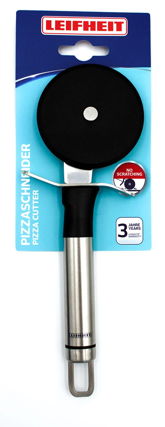 Leifheit 3128 Pizzaschneider Edelstahl mit Nylonrand