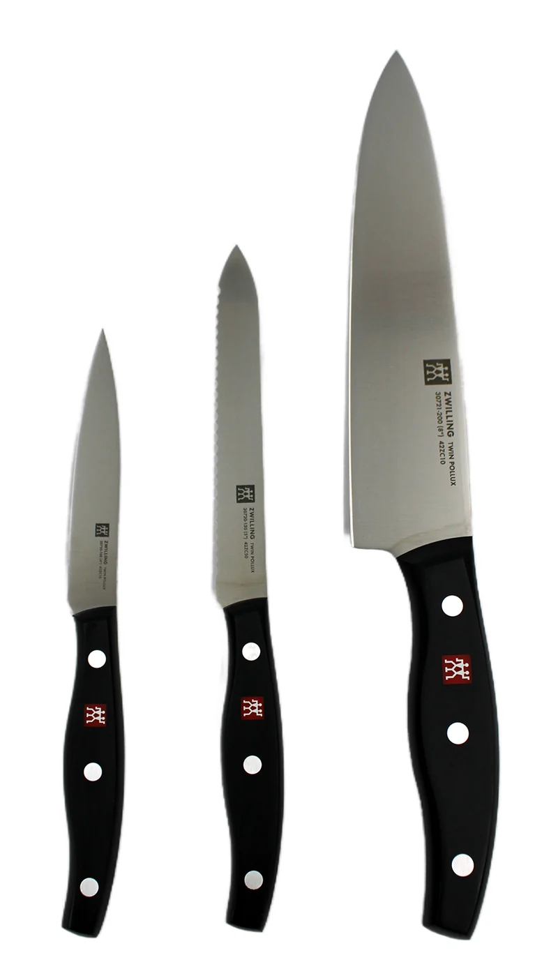 Zwilling Twin Pollux Messerset 3-teilig Garnier-,Koch-,Fleischmesser