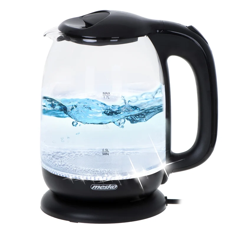 Mesko MS 1302 Glas-Wasserkocher 1,7 L 2200W schwarz