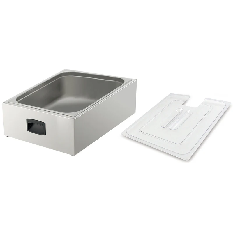 Sous-Vide Behälter GN 2/1 (50 Liter) aus CNS-Edelstahl inkl. Deckel, V2/1C