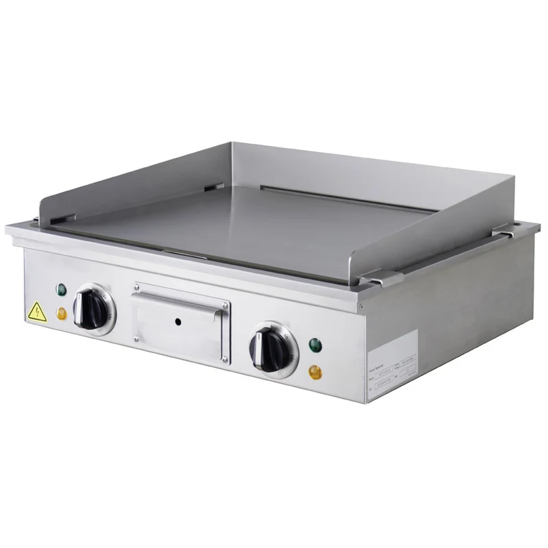 Profi Elektro-Teppanyaki-Grillplatte , Tischgerät mit 2 Heizzonen , 6,3 kW, TYE-58/T-N