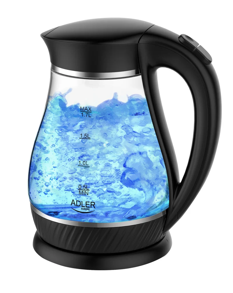 Adler AD 1274b Glas-Wasserkocher 1.7L schwarz