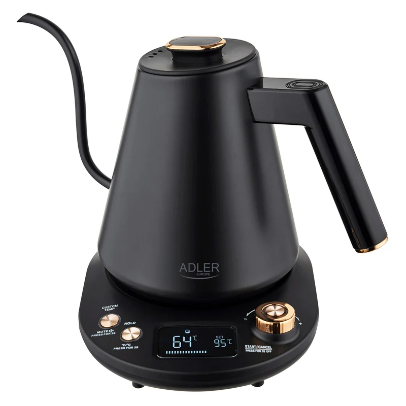 Adler AD 1349 Wasserkocher 1 L mit langem Ausguss undTemperatureinstellung