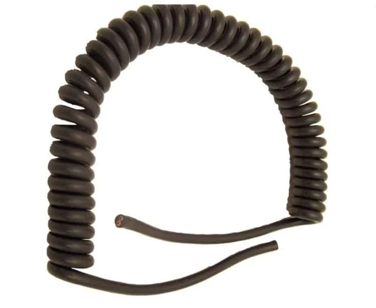 Spiralkabel 2 × 1,5 mm², 3 m – Schwarz, für Solaranlage an Aufstelldach, Hubdach & Schlafdach