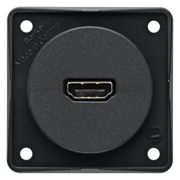 HDMI-Einbaubuchse anthrazit