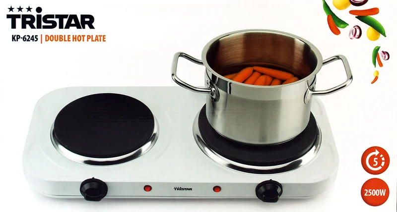 Tristar KP-6245 Doppel-Kochplatte