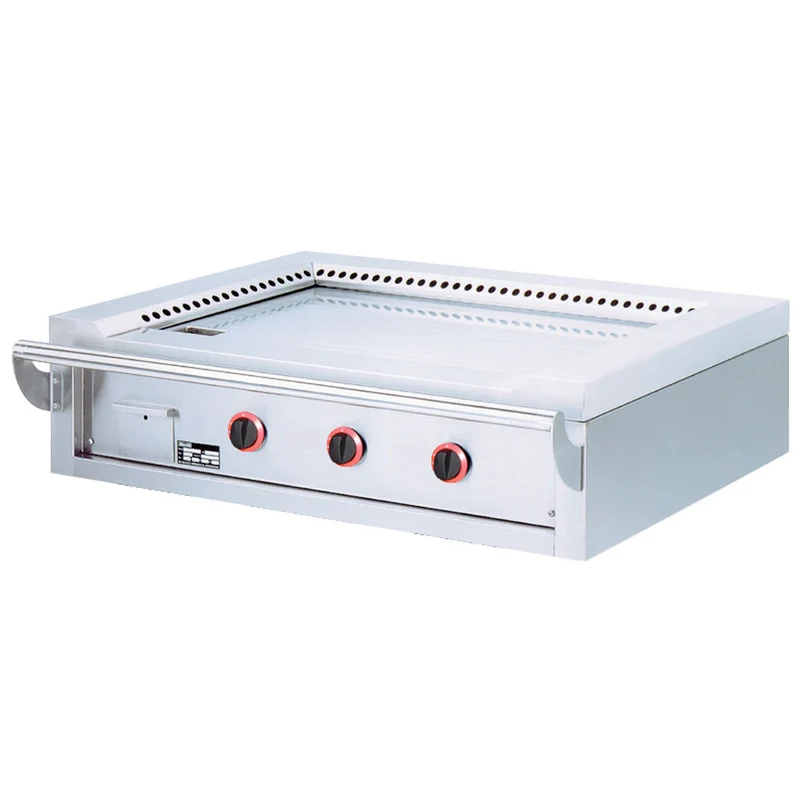 Profi Gas Teppanyaki Grill 115cm , Tischgerät mit 3 Heizzonen, TPG3-15/T
