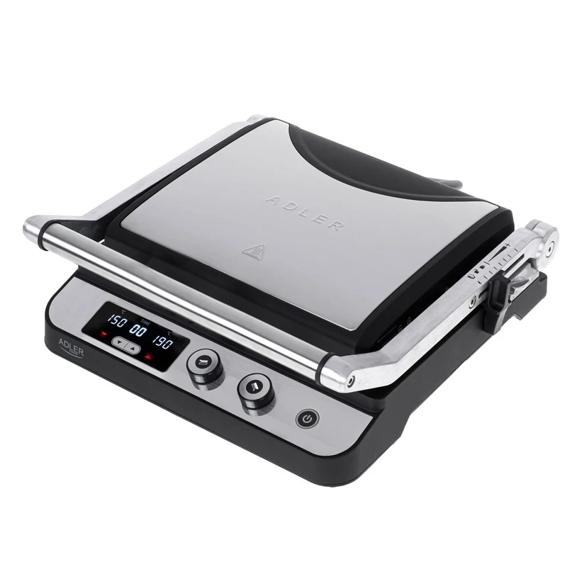 Adler AD 3059 Elektrischer Grill LED 2in1 Tischgrill und Kontaktgrill