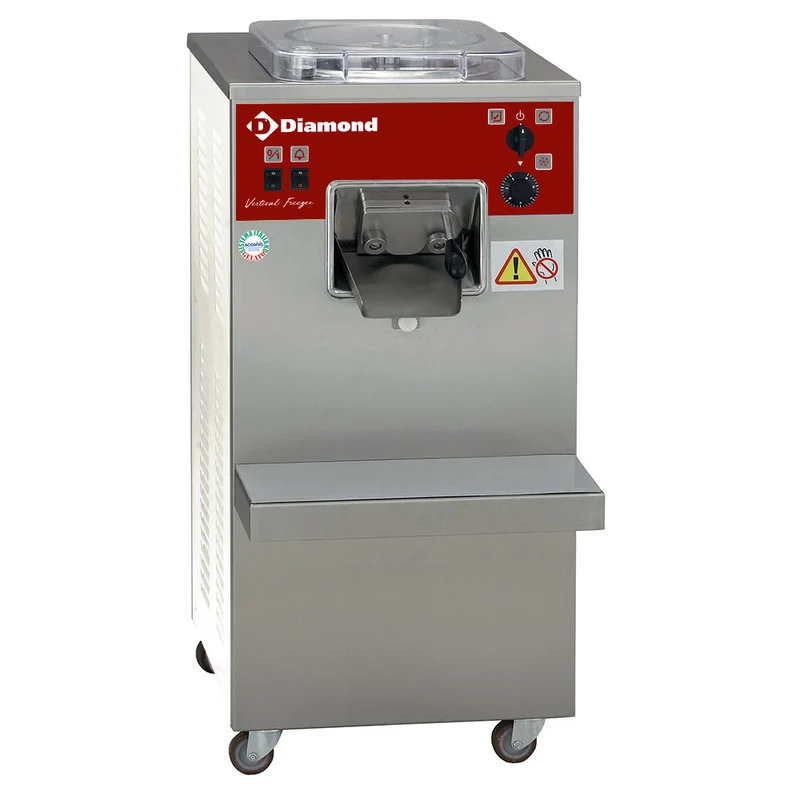 Professionelle Speiseeismaschine , 20 L/h , Vertikal & luftgekühlt, TGV/20DA