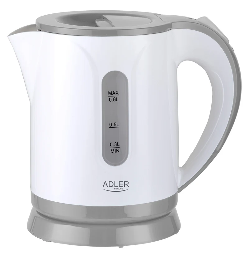 Adler AD 1371g Wasserkocher grau/weiß 0,8L