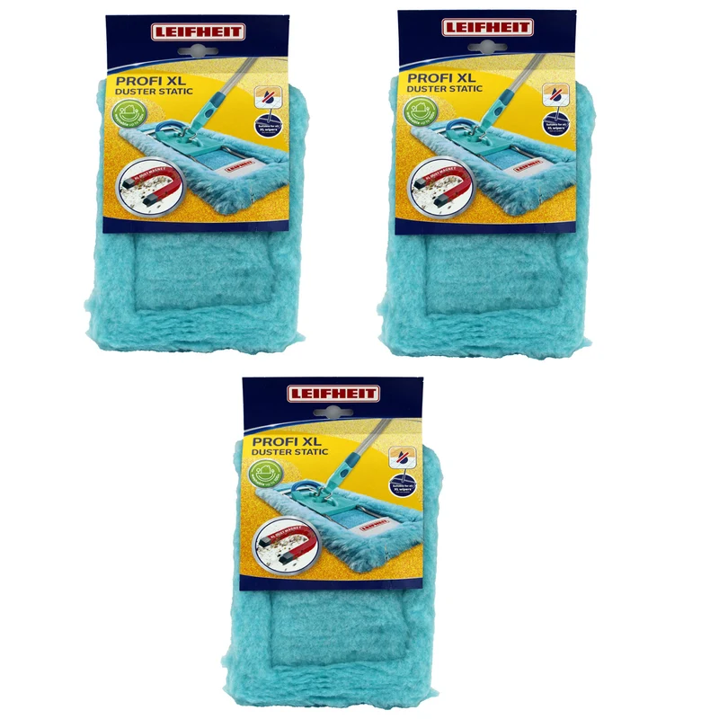 Leifheit 55118 Profi XL Duster Static Wischbezug 42 cm 3er-Pack