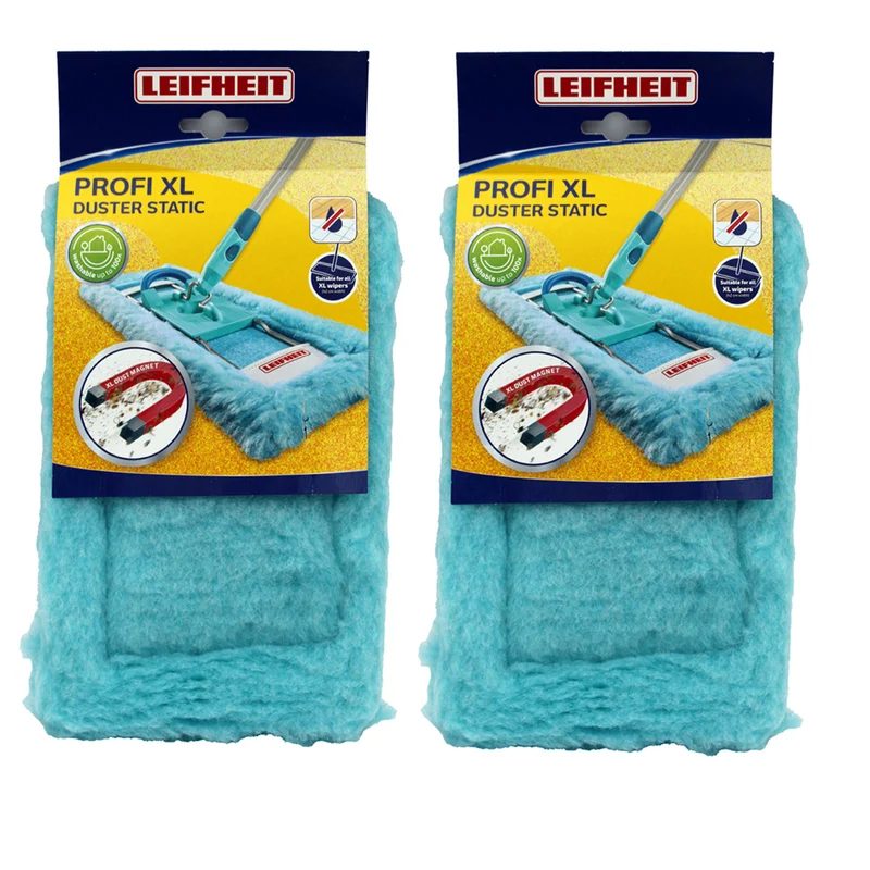 Leifheit 55118 Profi XL Duster Static Wischbezug 42 cm 2er-Pack