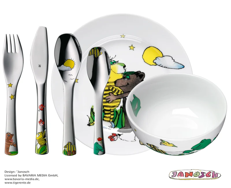 WMF Kinderbesteck Set 6 JANOSCH – Cromargan® Edelstahl 18/10, poliert