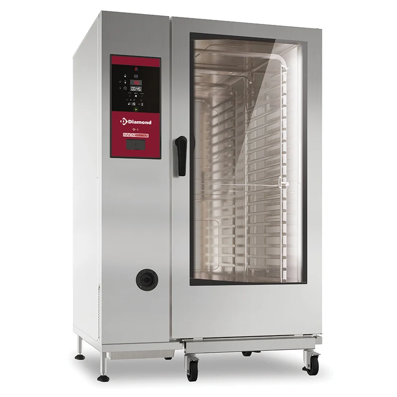 Gas-Kombidämpfer 20 x GN 2/1 mit Boiler und automatischem Reinigungssystem, SBGS/XC-22