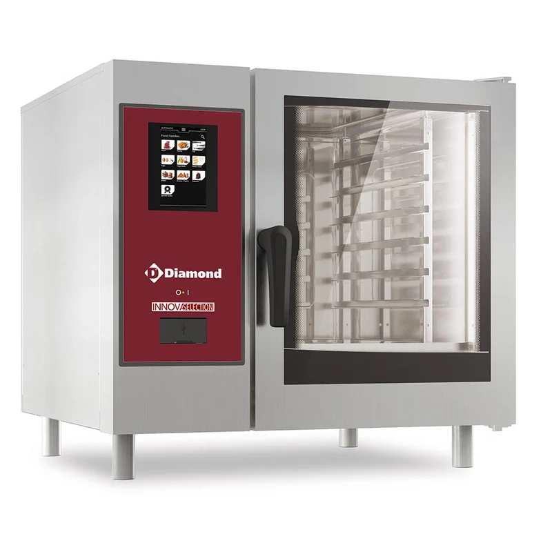 Profi Gas-Kombidämpfer 6 x GN 1/1 mit Touch-Steuerung & Boiler, SBGT/XC-06