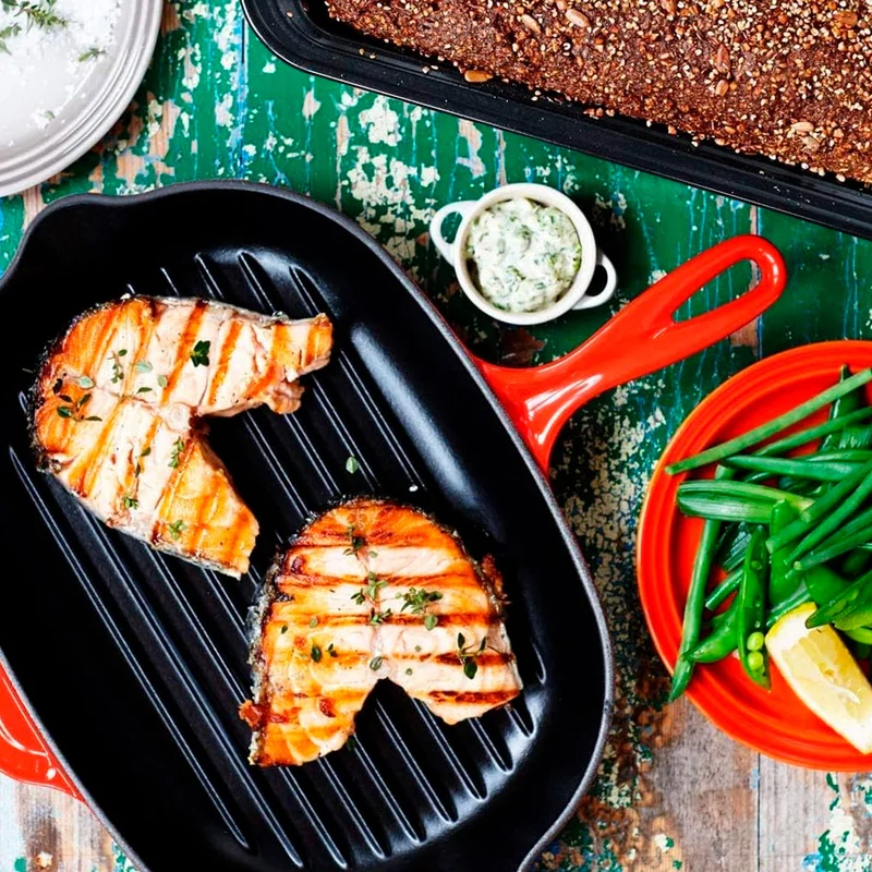 Sartén skillet grill oval Le Creuset