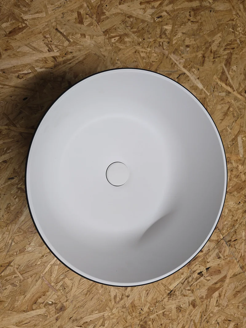 Waschbecken, Lavabo, Spülbecken, Brünneli - rund aus Ocritech, 300 mm