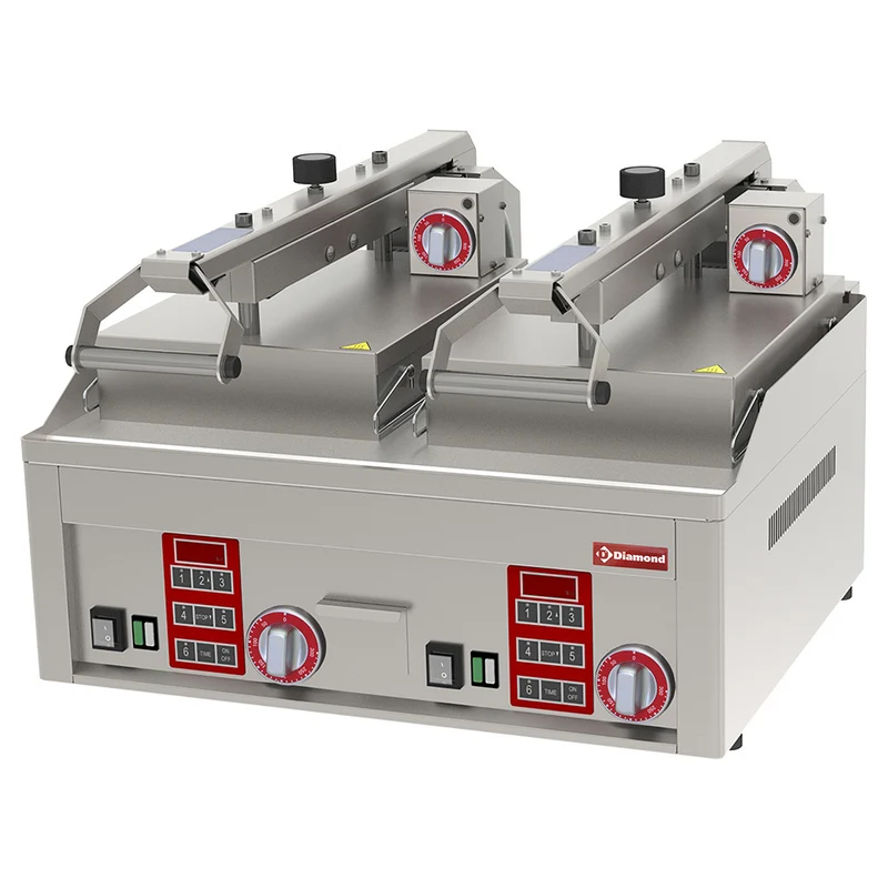 Doppel-Kontaktgrill Profi , Glatte Hartchrom-Grillfläche, PLC62/C12