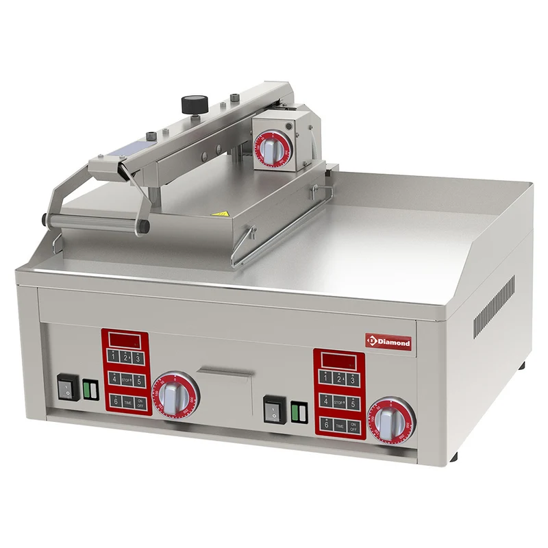 Profi Kontaktgrill glatt & verchromt , 2 Zonen , 65cm, PLC61/A9