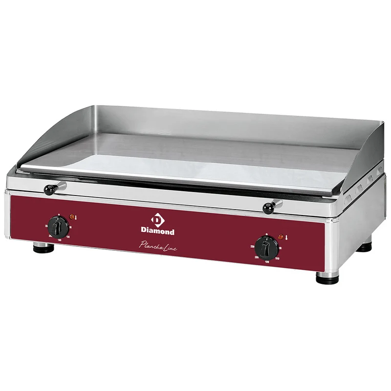 Profi Elektro Griddleplatte , 80 cm , Glatt & Hartverchromt, PLANCHA/3ELCR-N