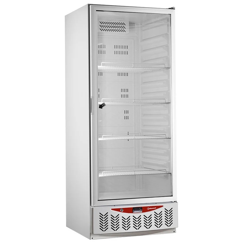 Profi Umluft-Kühlschrank mit Glastür , 525 L , GN 2/1 & 600x400, PFV55-R6G