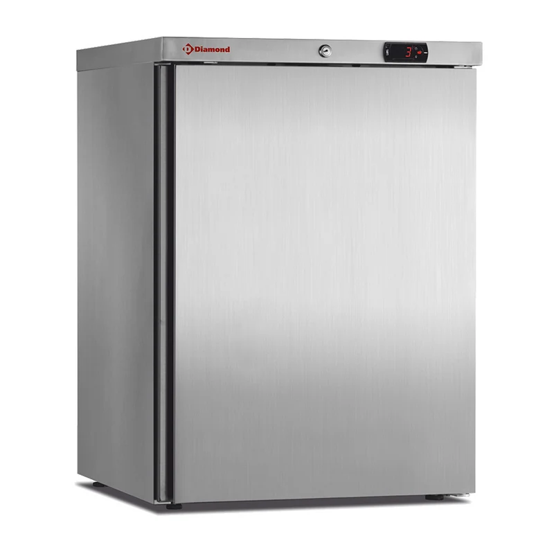 Unterbaukühlschrank Edelstahl 150L mit Umluftkühlung, PFV202-R6X