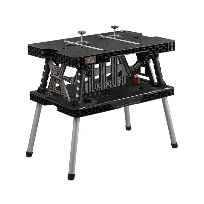 Keter Klapp-Werkbank 2.0, Tragkraft 453 kg, Arbeitsfläche 85 x 56 cm, stabile Metallbeine, 271269