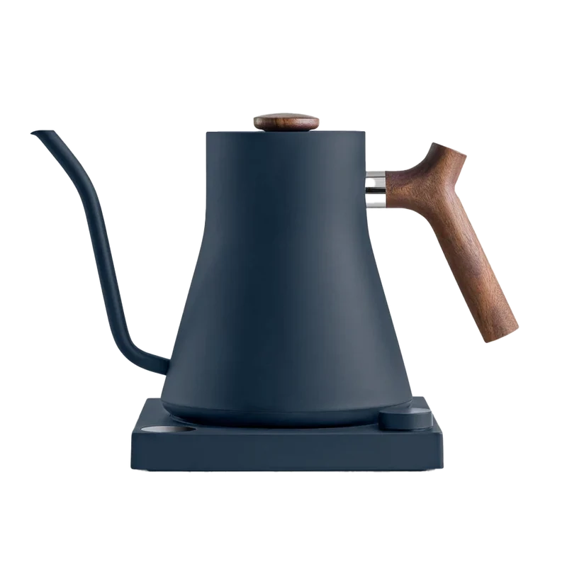 Fellow Stagg - Elektrischer Wasserkocher EKG Stone - Blau mit Walnuss 0,9l