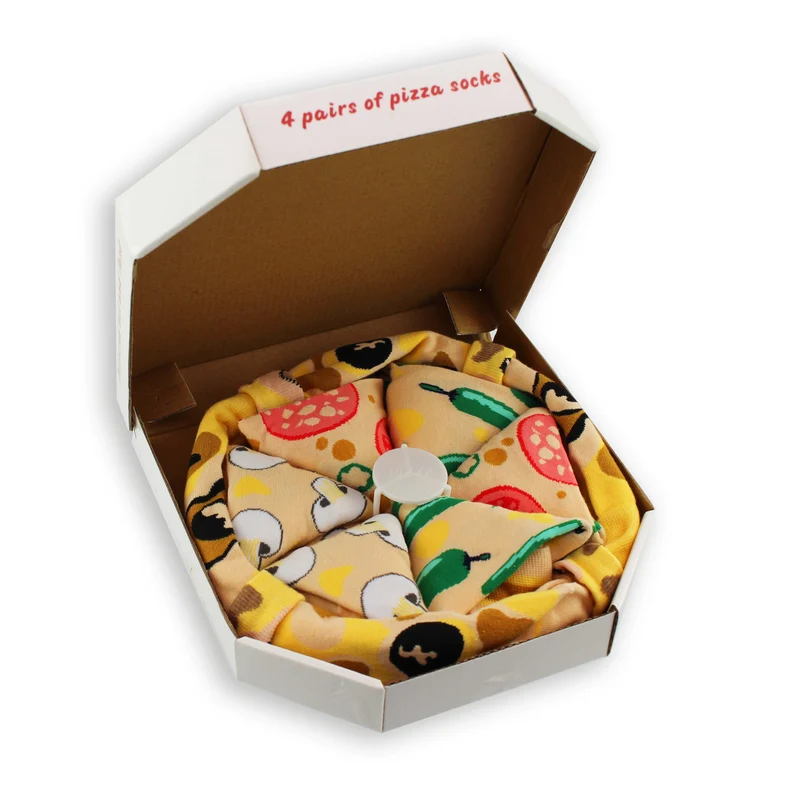 Pizza Socken Box - Lustige Socken
