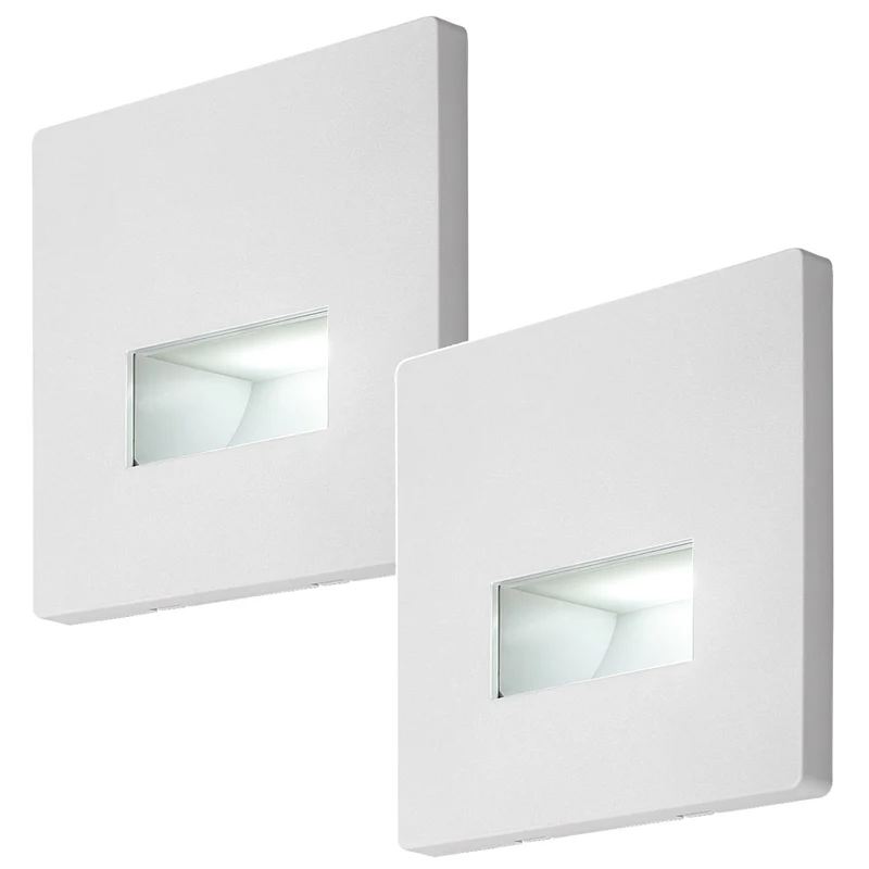 Lunca LED-Lampe 1 W, IP20, weiß, einstellbare Lichtfarbe 3000, 4500, 6500 K, 77196, 2 Stück