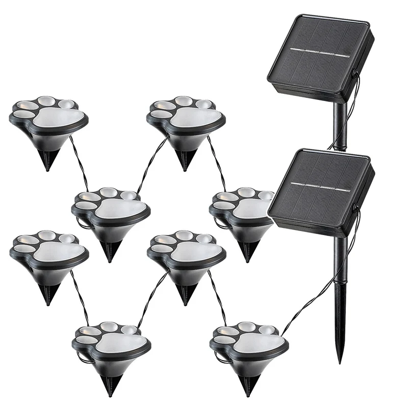 Rabalux-Solarlampen, 2 Sets, LED, IP44, 600-mAh-Akku, Wigry