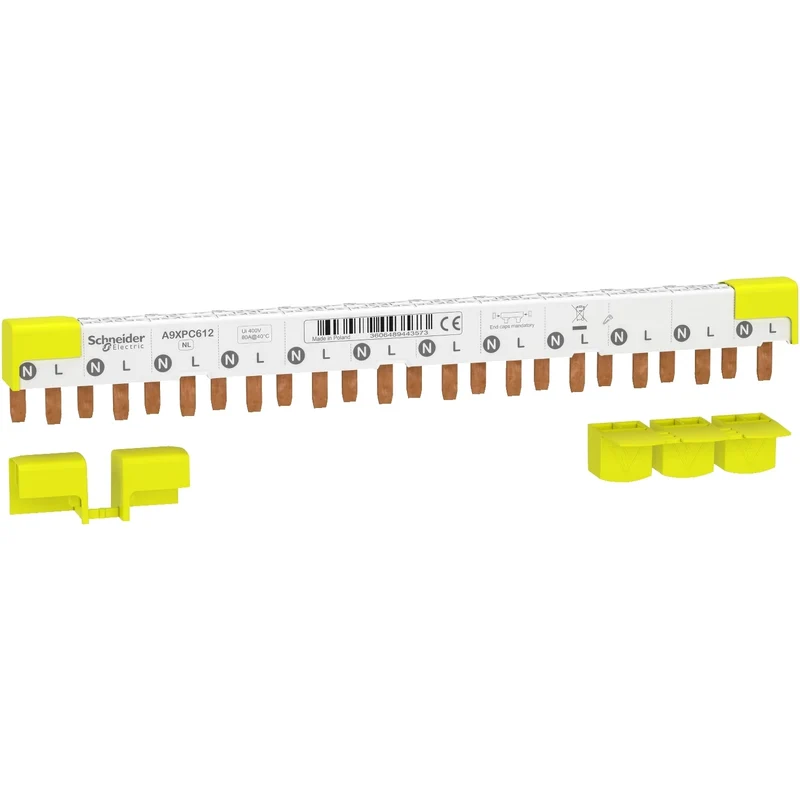 Schneider A9XPC612 Acti9 Comb Busbar 1L+N 9mm 12 Modules 80A
