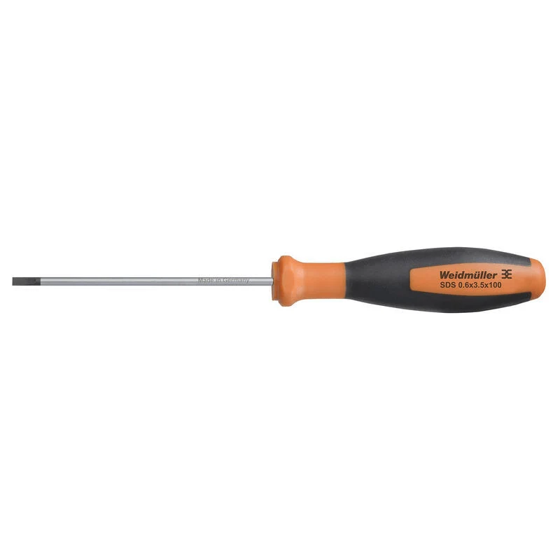 Weidmuller 2749340000 SDS 0.6x3.5x100 Slotted Screwdriver SoftFinish