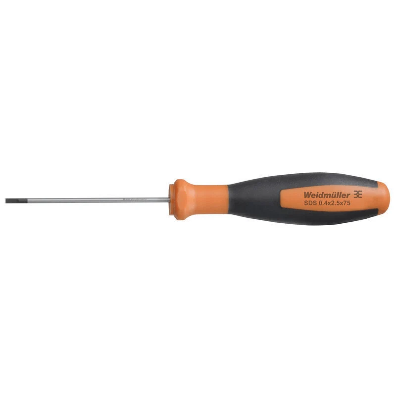 Weidmuller 2749320000 SDS 0.4x2.5x75 Slotted Screwdriver SoftFinish