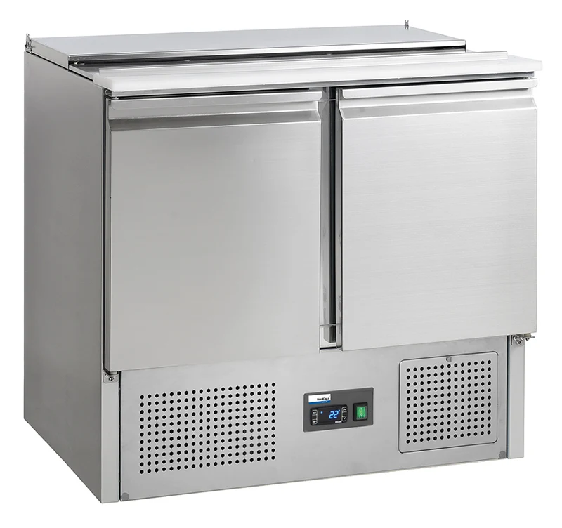 NordCap Saladette SL 9 Behälter GN 1/1 H200mm R600a 2 Türabteile 230V 160W steckerfertig