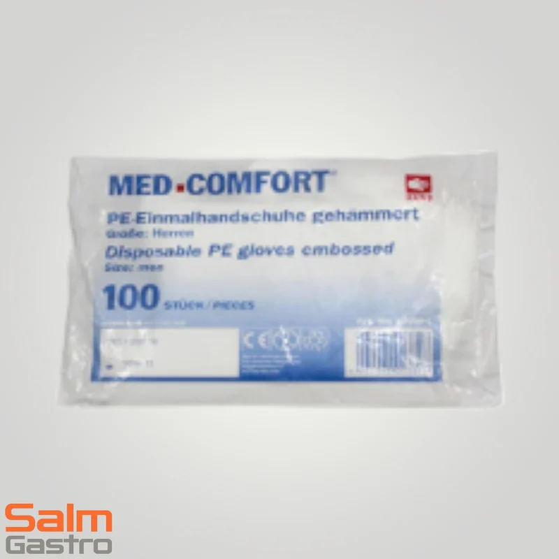 MED Comfort Handschuh Einweg Latex Grip S natur puderfrei