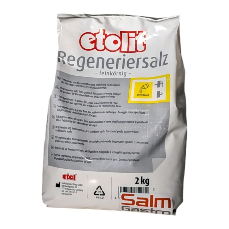 Etolit Regeneriersalz feinkörnig Karton á 6 Beutel je 2kg