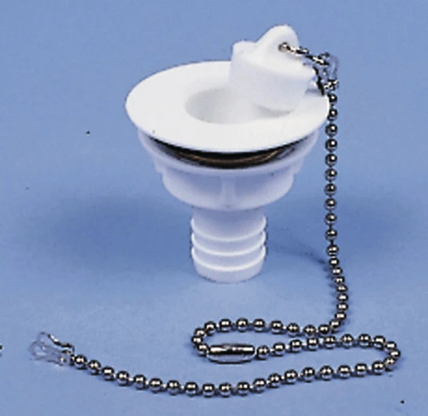 Wasserablaufgarnitur gerade mit 3/4" Schlauchanschluss – für 19 mm Ablauföffnung